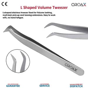 L Shaped Volume Eye Lash Extension Orthodontic Tweezer