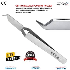 Ortho Bracket Placing Removing Dental Tweezer