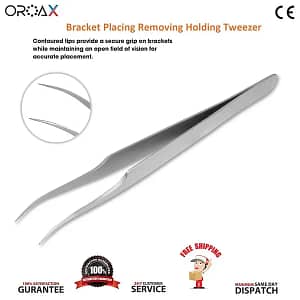 Dental Bracket Holding Removing Tweezers Orthodontic Placing Forceps
