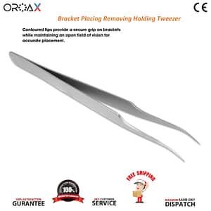 Dental Bracket Holding Removing Tweezers Orthodontic Placing Forceps