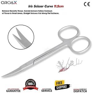 Iris Scissor 11.5cm Curved