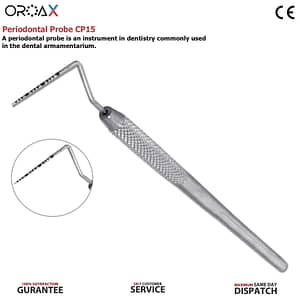 Dental Periodontal Probe CP15 Color Coaded-Marking Single Ended Perio Probes
