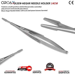 Castroviejo Olsen Hegar 14cm Needle Holder
