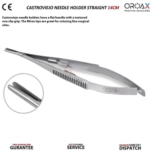 Castroviejo Olsen Hegar 14cm Needle Holder