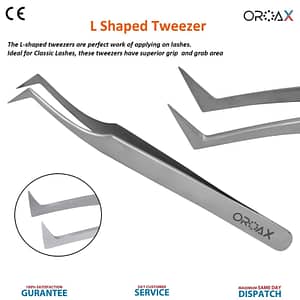 L Shaped Eyelash Tweezers