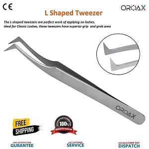 L Shaped Eyelash Tweezers