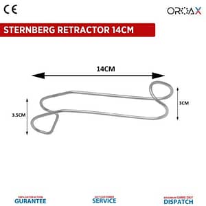 Dental Sternberg Retractor 14cm Cheek Holder Oral Surgical Instruments