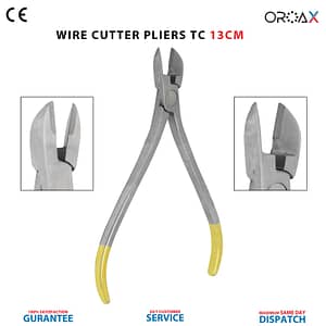 Orthodontic Hard Wire Cutter TC 13cm Arch-Wire Cutting Ortho Dentist Pliers
