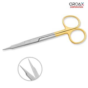 Goldman Fox Scissor TC Straight 12cm Suture Removal Eye Surgery Scissors