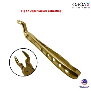 Tooth Extraction Forceps Gold