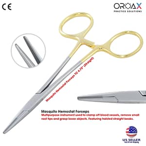 Mosquito Hemostat Forceps TC 4.75"STRAIGHT