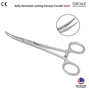Kelly Hemostat Locking Forceps Curved 14cm