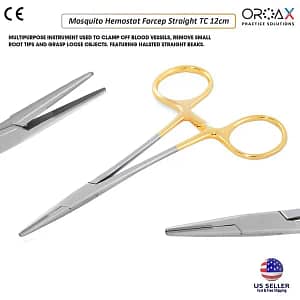 Mosquito Hemostat Forceps TC 4.75"STRAIGHT