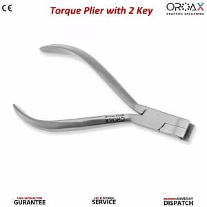Othodontic Torque Plier Bending Placements PLiers Alicates de colocación de alambre de arco para doblar el torque ortodóntico Pince de placement de fil d'arc pour le pliage du couple orthodontique Zange zur Platzierung von Bogendraht mit orthodontischem Drehmoment Pinza per il posizionamento dell'arco ortodontico con piegatura della coppia Alicate de colocação de arco de torque ortodôntico
