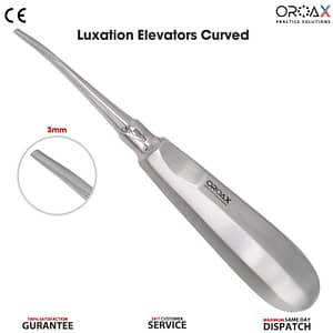 Teeth Luxation Extracting Elevator Curved 3mm Surgical Tool