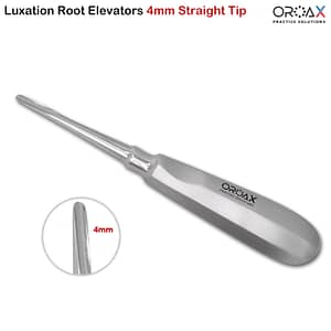Tooth Luxation Root Elevator Straight 4mm Oral Surgery Instruments