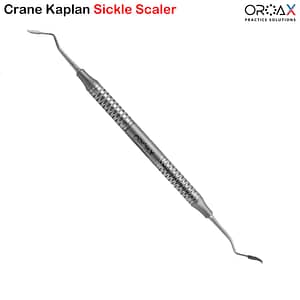 Periodontal Crane Kaplan Dental Sickle Scaler Plaque Remover Tooth Scraper Détartreur en faucille dentaire Crane Kaplan pour parodontologie Raspador periodontal en forma de hoz Crane Kaplan para eliminación de placa dental Raspador periodontal en forma de hoz Crane Kaplan para eliminación de placa dental Parodontaler Sichelscaler Crane Kaplan zur Plaqueentfernung 标题：克雷恩-卡普兰牙周镰刀刮治器 (Kèláiēn-Kǎpúlán Yázhōu Lián dāo Guāz