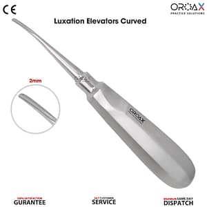 Surgical Luxation Elevator Curve 2mm Dentistry Instruments