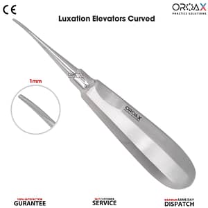 Teeth Luxating Elevator Curved 1mm Surgical Instruments