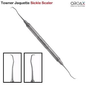 Dental Jacquette Sickle Scaler Anterior Towner Double Ended Tool