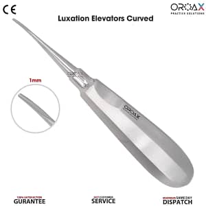 Teeth Luxation Extracting Elevator Curved 3mm Surgical Tool