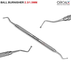 Dental Ball Burnisher 2.3/1.9mm Composite Amalgam Plastic Filling Restorative