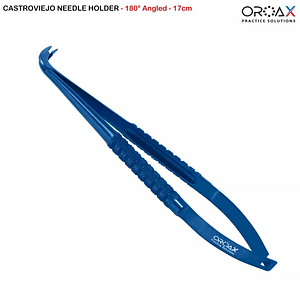 Castroviejo Micro Surgical Suture Needle Holder for Microvascular & Eye Surgery Pinza portaagujas quirúrgicas microquirúrgicas Castroviejo para cirugía microvascular y ocular Porte-aiguille chirurgical Castroviejo micro pour chirurgie microvasculaire et ophtalmique Pinza porta ago chirurgica microchirurgica Castroviejo per chirurgia microvascolare e oculare