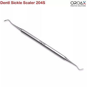 Dental Sickle Scaler 204S Supra-Gingival Calculus Remover Periodontal Instrument Escalador Dental Hoz 204S para la Eliminación de Cálculos Supragingivales Détartreur Dentaire Faucille 204S pour Élimination du Tartre Supra-Gingival