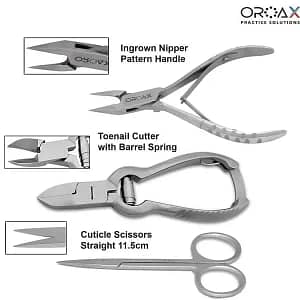 Ingrown Nipper Cutter Toenail Cuticle Removal Scissors Chiropody Podiatry Set