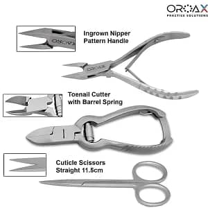 Ingrown Nipper Cutter Toenail Cuticle Removal Scissors Chiropody Podiatry Set