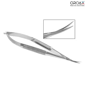 Micro Noyes Scissor Small Curved Spring Action Surgical Instruments