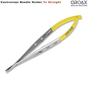 TC Castroviejo needle holder Straight fine tip 14cm