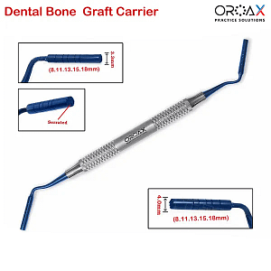Implant Bone Graft-Carrier 3.3/4.0mm Titanium Coated Dental Condenser Packer