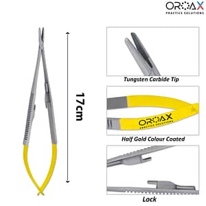 used to drive the needle through various tissues to stitch up wounds in surgical procedures