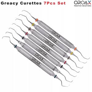 7 Pcs Periodontal Gracey Curettes Set -Hollow Handel