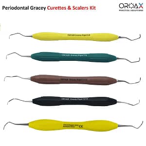 Gracey Curettes & Scalers Dental Hygiene Set with Cassette