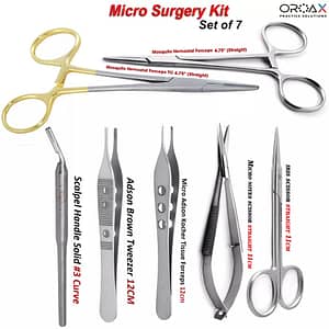 7PC Micro Surgery & Dental Instruments Set