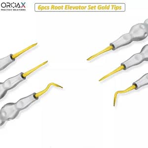 6pcs Dental Twist Point Root Elevators Set - Luxating Instruments
