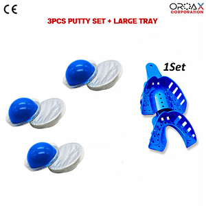 Dental Impression Putty Set 3 X BLUE/WHITE x 6 pc