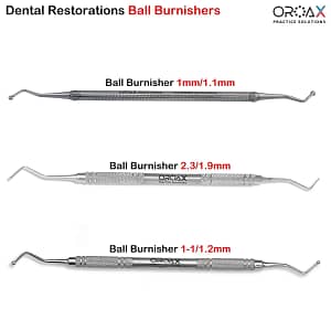 Ball Burnisher Set for Dental Restorations – 1mm to 2.3mm