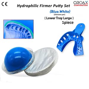 Lower Dental Impression Tray Blue 25G/ White 25G