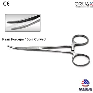 Rochester Pean Hemostatic Forceps Curved 16 cm
