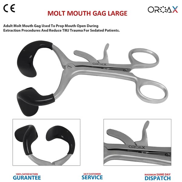 Molt Mouth Gag Large Retractor Surgical Instruments