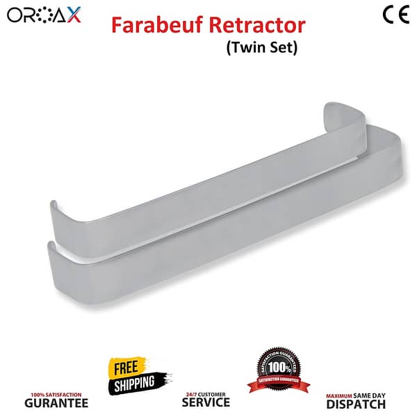 Farabeuf Retractors 12cm Tissue Retracting Holder Surgical Instruments Twins Set