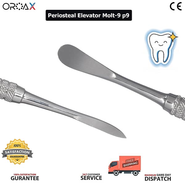 Dental Periosteal Molt 9 Elevator Gingival Tissue Oral Surgery Instruments