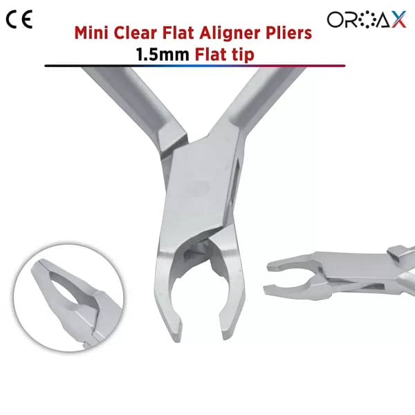 Mini Clear Aligner Pliers Flat Tip Orthodontics Dental Plier
