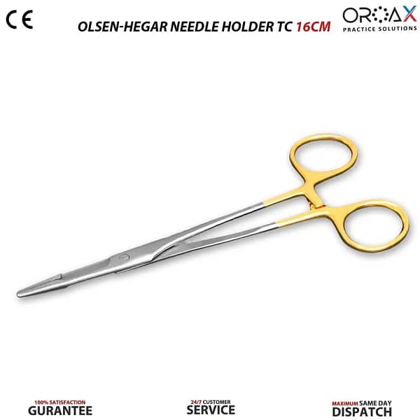 Olsen Hegar Needle Holder TC 16cm