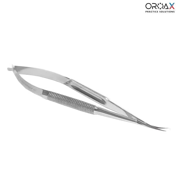 Micro Noyes Scissor Small Curved Spring Action Surgical Instruments