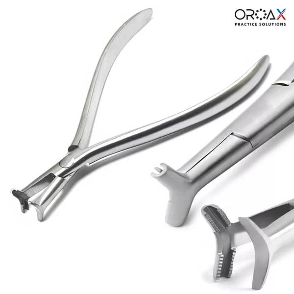 Orthodontic Hammer Head Pliers Cinch Back Niti Wire Dental Lab instruments 13.5cm