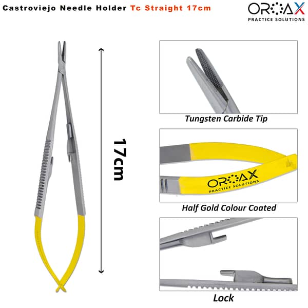 TC Castroviejo Needle Holder Straight 17CM